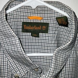 TIMBERLAND XL Shirt Button Front 100% Cotton Men's xLarge Long sleeve